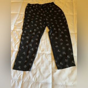 Cropped Patterned Pants